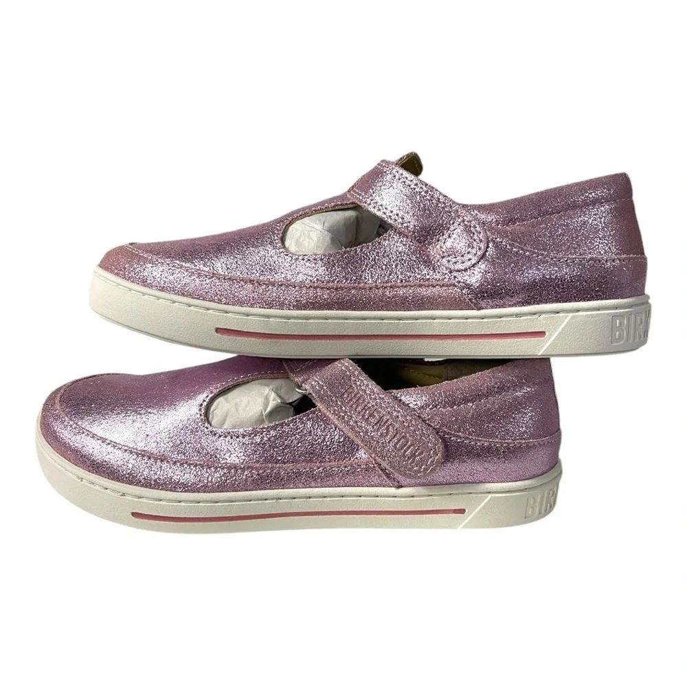 Birkenstock Kids Metallic Rose Mary Jane Shoes – Size 35